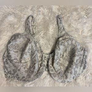 Bali passion for comfort bra- silver lace print. Underwire. 38DDD